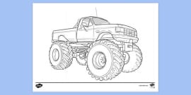 32+ Megalodon Monster Truck Coloring Pages