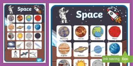 Space Vocabulary Poster (teacher made) - Twinkl