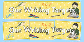 FREE! - 👉 Our Maths Targets Display Banner (teacher Made)