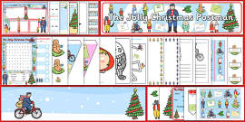 Word Mat to Support Teaching on The Jolly Christmas Postman