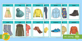 Weather Clothes Sorting Activity English/Spanish - Twinkl