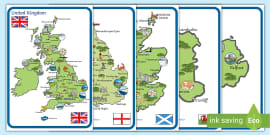 Map Of The United Kingdom (teacher Made) - Twinkl