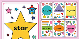 2D Shapes with Everyday Objects Display Posters - Twinkl