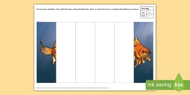 Hen Folding Art Template - Twinkl Arts and Crafts