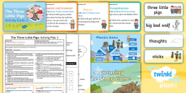 'The Three Little Pigs' Reading Activity | Guided Reading Y1