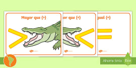 Ficha interativa - Maior, igual e menor- 1ºano ⋆ EduKinclusiva