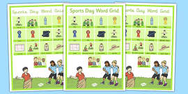 Sports Day Vocabulary Cards - ESL Sports Day Vocabulary