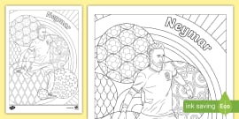 Pin on Neymar Coloring Pages