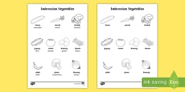 Vegetables Word Cards Indonesian (Teacher-Made) - Twinkl