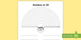 Rainbow Facts Maths Worksheet | Foundation to Year 2