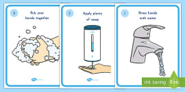 Proper Hand Washing Posters • KidsCanHaveFun Blog - Play, Explore and Learn