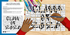 Collaborative Colouring Mural - Twinkl - KS2