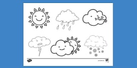 weather coloring sheets teacher made