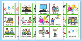 Nursery / Foundation Stage 1 Visual Timetable - Daily Routine