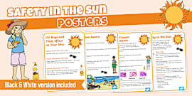 Sun Safety Tips PDF Leaflet | Stay Safe in the Sun for Kids