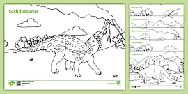 Dinosaur Colouring Pages (teacher made) - Twinkl