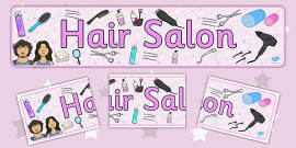 Hairdressers Role Play Word Cards - Hairdresser Role Play 