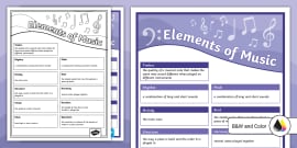 👉 Elements of Music Poster KS2 Music Vocabulary