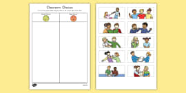 Why Do We Need School Rules? Worksheet / Activity Sheet