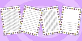 Spring Flowers Border Paper - Spring Resources - Twinkl