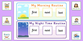 Daily Routines Cards Girls Arabic English Eal Daily Routine Cards Girls