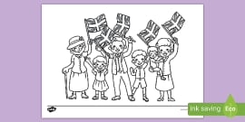 KS2 VE Day Themed Coloring Pages (Teacher-Made) - Twinkl