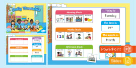 Interactive Visual Timetable PowerPoint (teacher made)