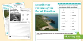 Features of Coastline Labelling Worksheet - PlanIt - Geography Year 6 - Our