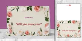 Marriage Proposal Greeting Cards | Twinkl Party - Twinkl
