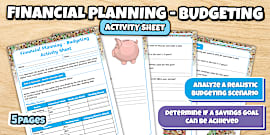 Financial Planning Scenarios Activity Sheet