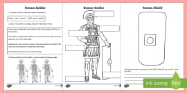 Label a Celtic Warrior Worksheet (teacher made)