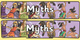 Myths Display Banner - Myths And Legends - Ks2 - Twinkl