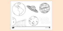 Space Colouring Page | Colouring Sheets