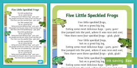 Five Little Ducks Nursery Rhyme Lyrics Poster | Twinkl