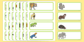 FREE! - Editable Drawer Name Labels (Animals) - Animals with Labels