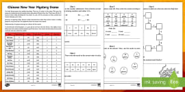 KS2 Chinese New Year Maths Mystery Game (teacher made)