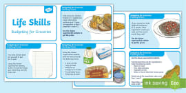 Life Skills - Menu Math - Money - Budget - Dollar Up - BOOM CARDS - Unit 5