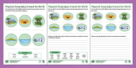 Physical Geography Word Mat Hecho Por Educadores Twinkl