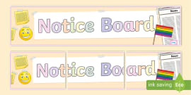 Notice Board Banner | Notices Display Banner | Twinkl