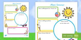 Tagebuch Schreibvorlage (teacher made)