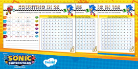 FREE Sonic: Addition to 20 on a Number Line Activity