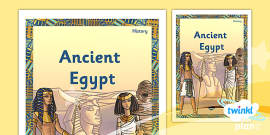 Ancient Egypt Title Page | Book Cover | Twinkl History