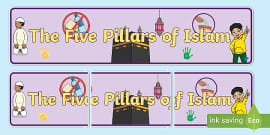 The Five Pillars Of Islam Display Poster (teacher Made)