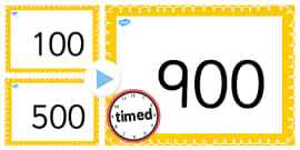 Counting In 100s Number Line
