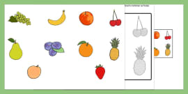 Frutas e Vegetais - Jogo Interativo de colorir - Twinkl