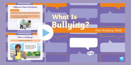 FREE! - 'What Is Bullying?' PowerPoint (teacher Made)