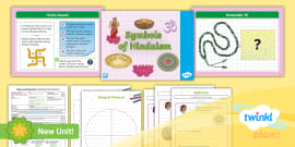 Hindu Religion: Symbols | Word Mat | Primary Resource