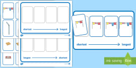 Caterpillar Ordering Lengths Activity Pack (teacher made)