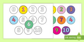 blank a4 bubble numbers twinkl elementary resources