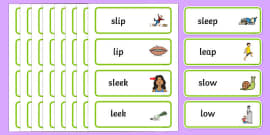 'sp' and 'p' Near Minimal Pair Dominoes (teacher made)